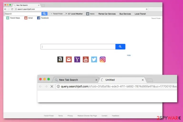 Search.searchjstf.com browser hijacker