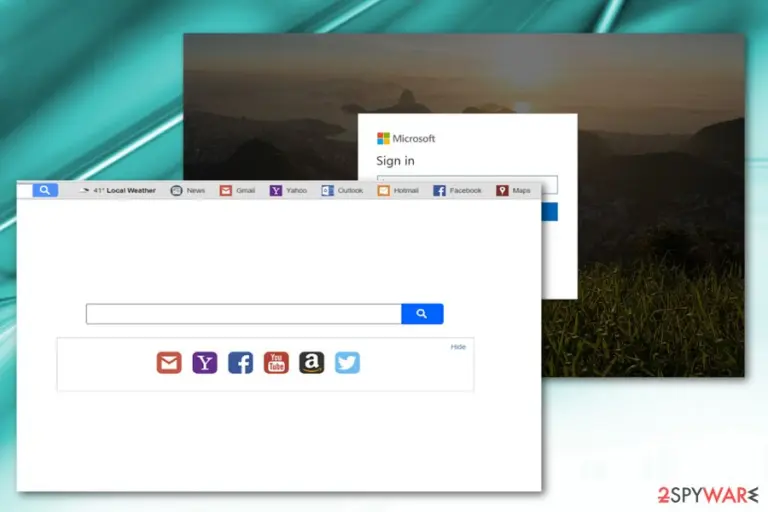 The pictue displaying Search.searchleasy.com hijacker