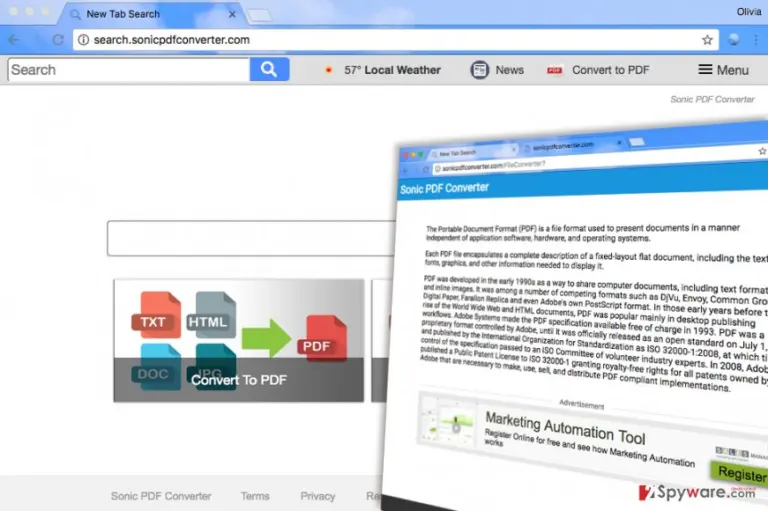 Search.sonicpdfconverter.com virus