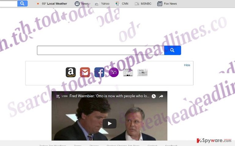 The screenshot of search.todaystopheadlines.co