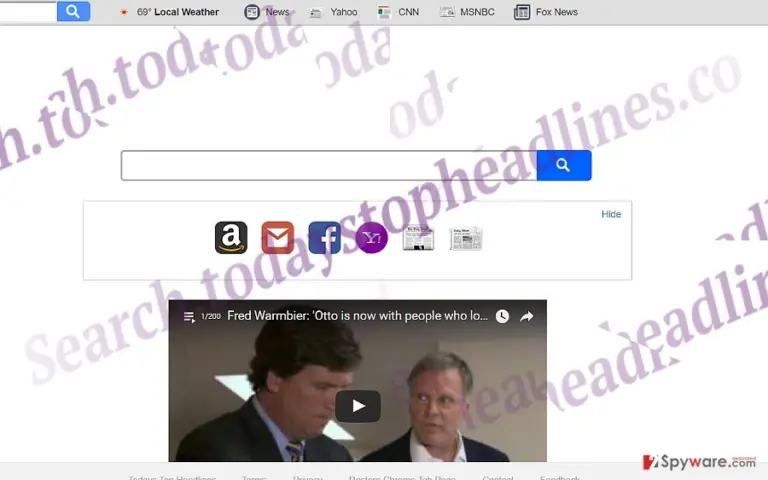 The screenshot of search.todaystopheadlines.co