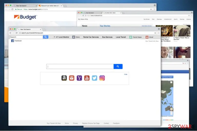 Search.yourtransitinfonow.com virus image