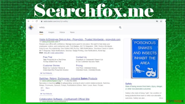 Searchfox.me ads