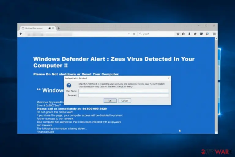 Security Update Error virus
