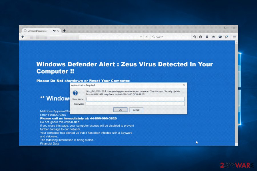 Security Update Error Security Update Error