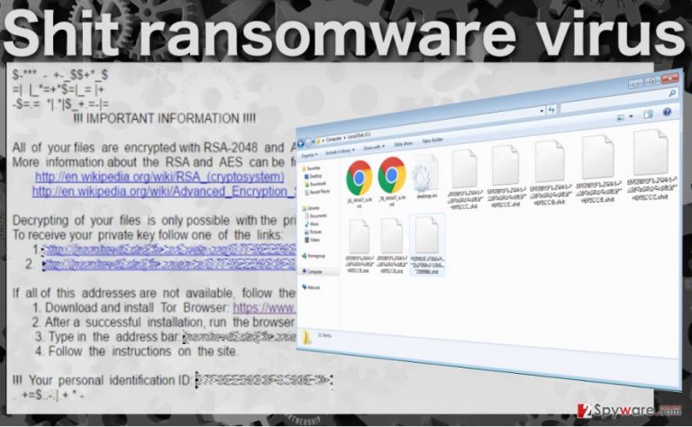 Image of the .Shit ransomware virus Image of the .Shit ransomware virus