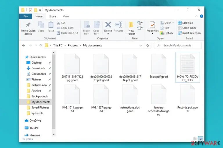 ShivaGood ransomware encrypted files
