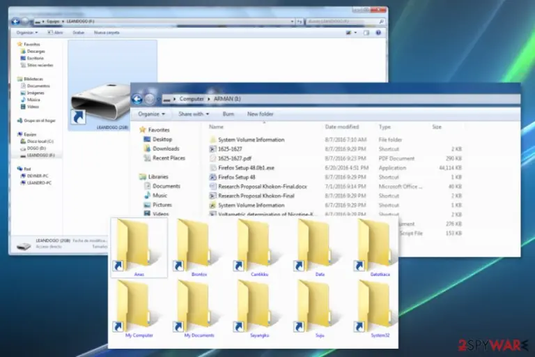 The image of Shortcut virus