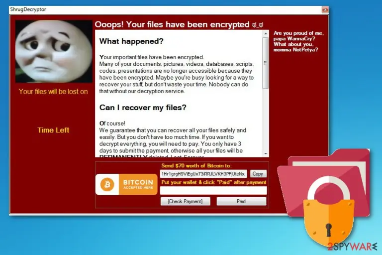 Shrug2 ransomware