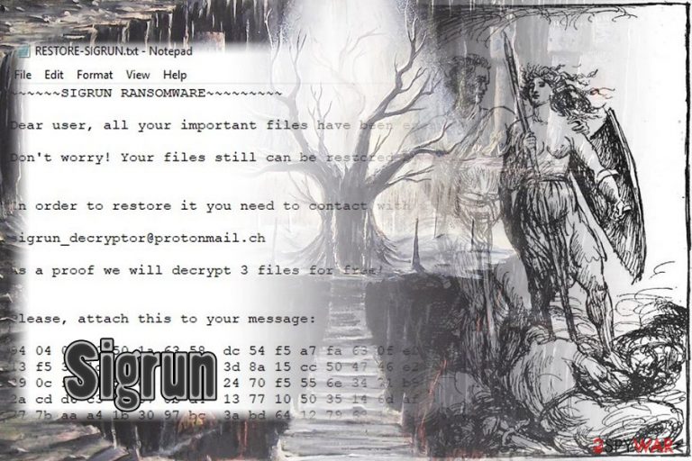 Sigrun ransomware Sigrun ransomware
