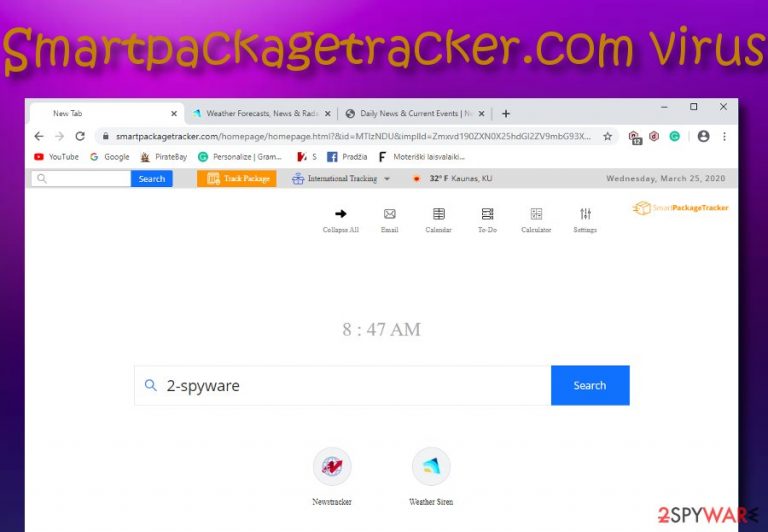 Smartpackagetracker.com virus Smartpackagetracker.com virus