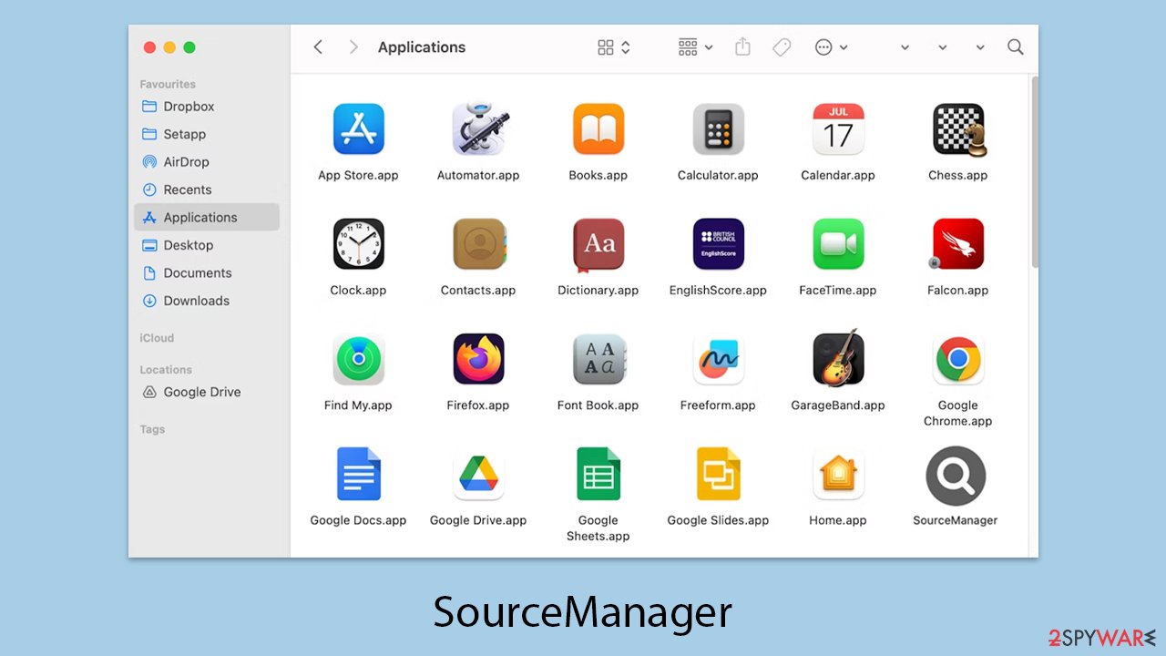 SourceManager Mac virus