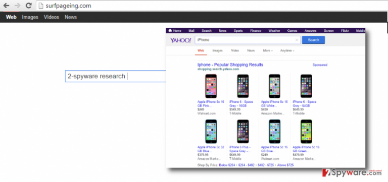 showing how the hompage looks like after surfpageing.com hijack showing how the hompage looks like after surfpageing.com hijack