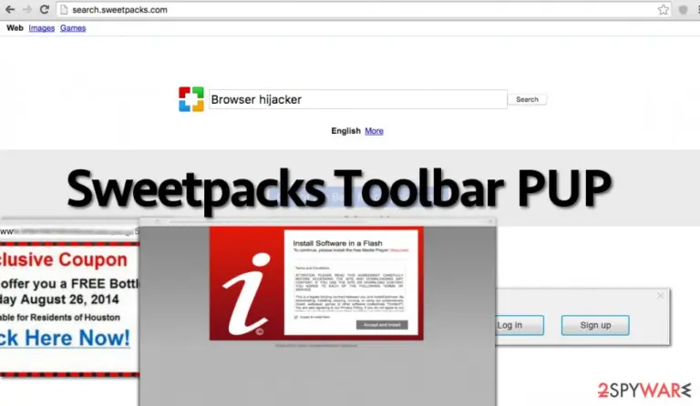 Sweetpacks Toolbar virus changes homepage and serves annoying web ads