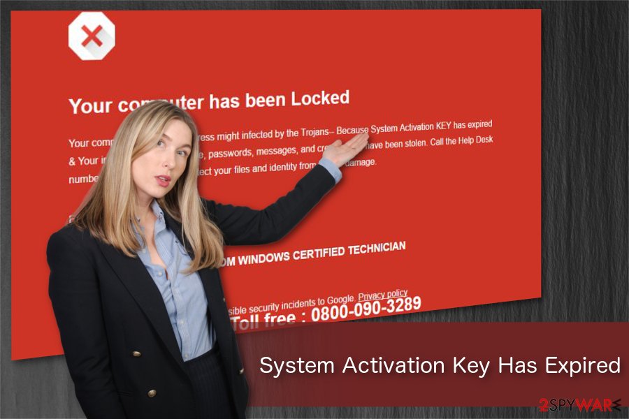 System Activation Key Has Expired illustration System Activation Key Has Expired illustration