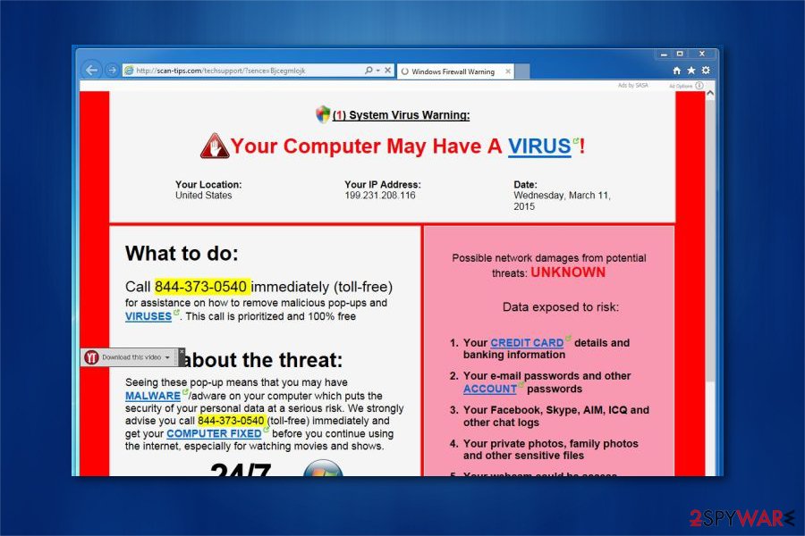 "System Warning" picture "System Warning" picture