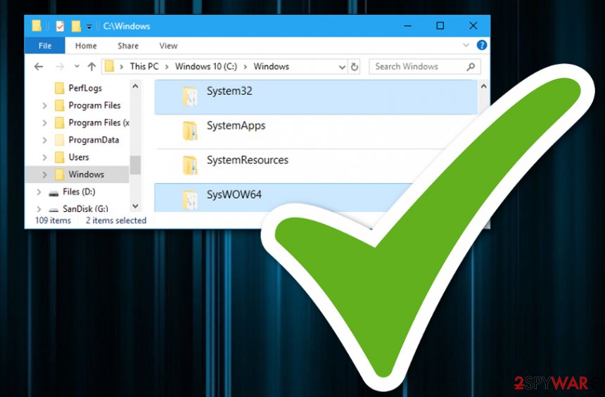 SysWOW64 folder SysWOW64 folder