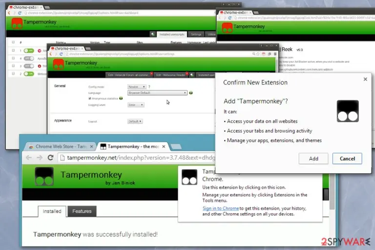 Tampermonkey adware