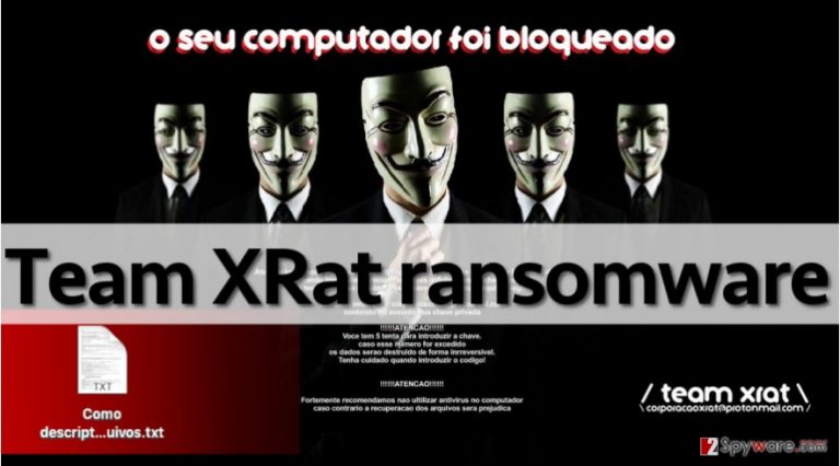 Team XRat virus note Team XRat virus note