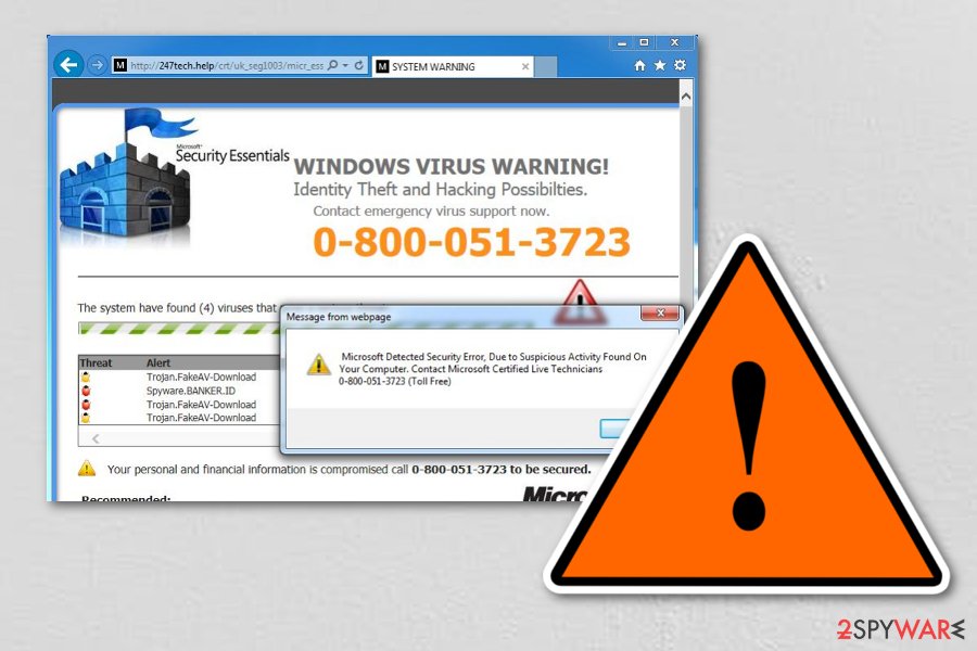 Tech Support Scam virus Tech Support Scam virus