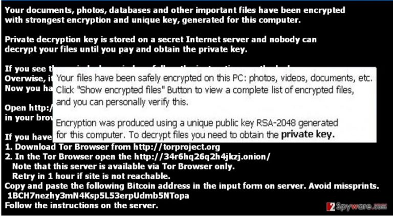The note of TeslaCrypt 4.2 The note of TeslaCrypt 4.2