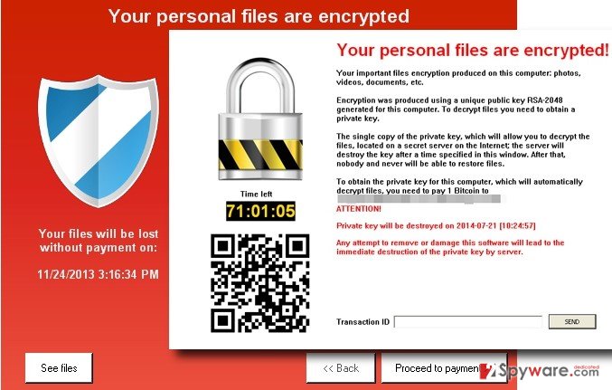 The picture showing Keranger ransomware The picture showing Keranger ransomware