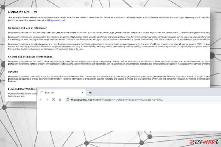 Theappsparty.net hijack