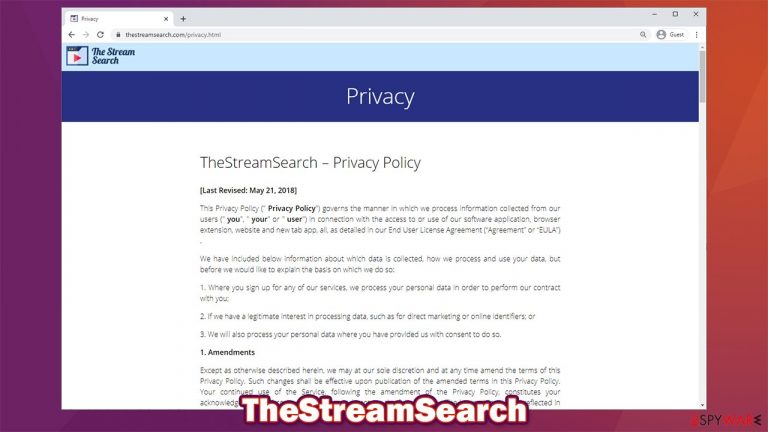 TheStreamSearch hijack