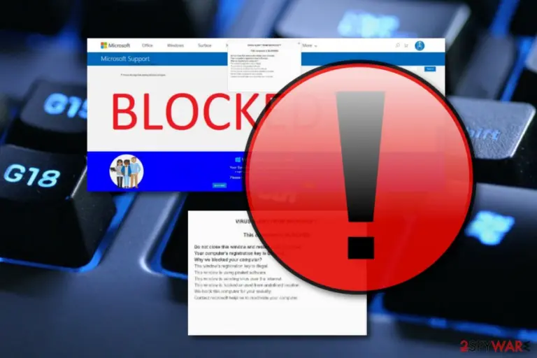 This computer is blocked virus
