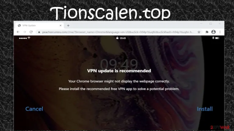 Tionscalen.top scam