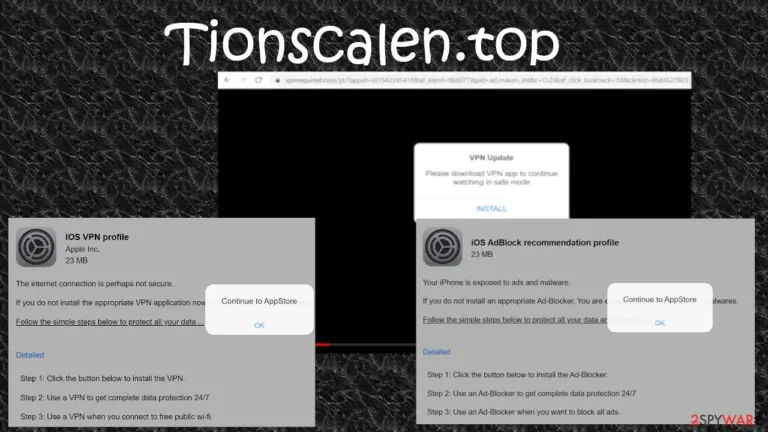 Tionscalen.top virus