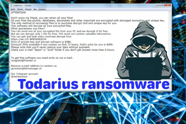 Todarius ransomware