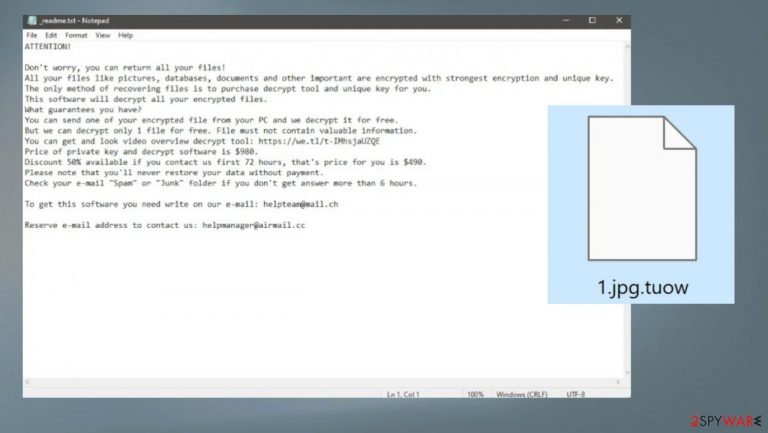 Tuow ransomware Tuow ransomware