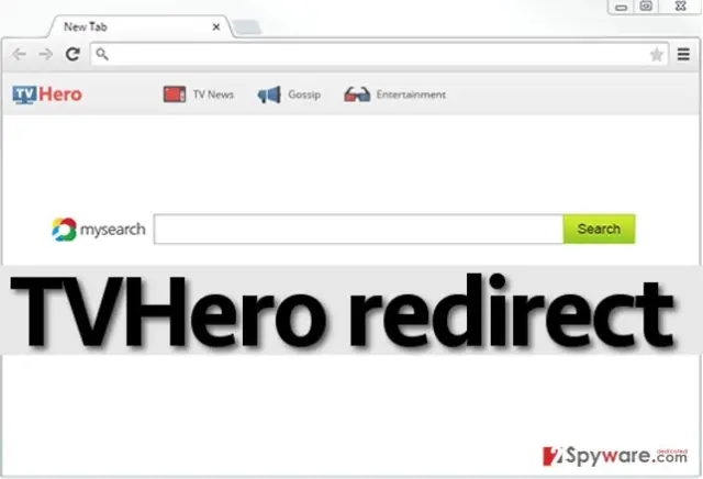 TVHero browser hijacker