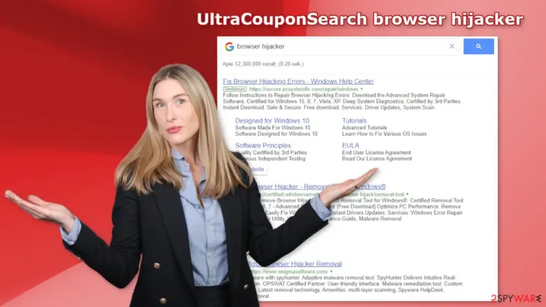 UltraCouponSearch browser hijacker