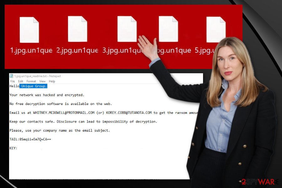 Un1que ransomware virus Un1que ransomware virus