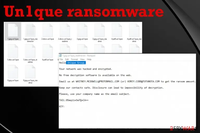 Un1que ransomware