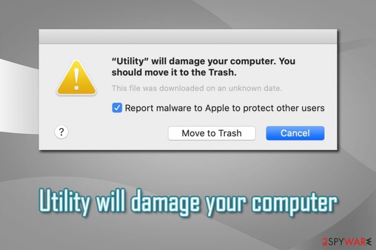 Utility will damage your computer Utility will damage your computer