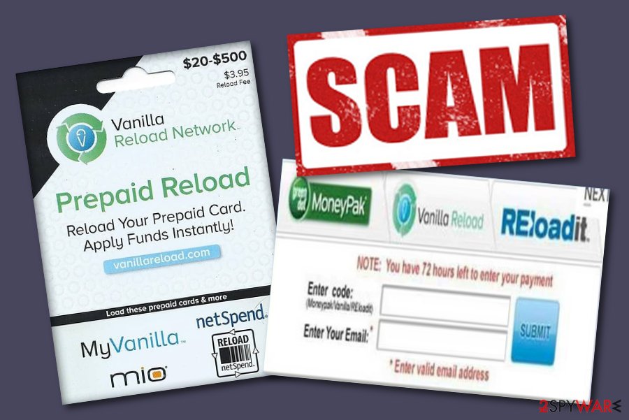 Vanilla Reload scam Vanilla Reload scam