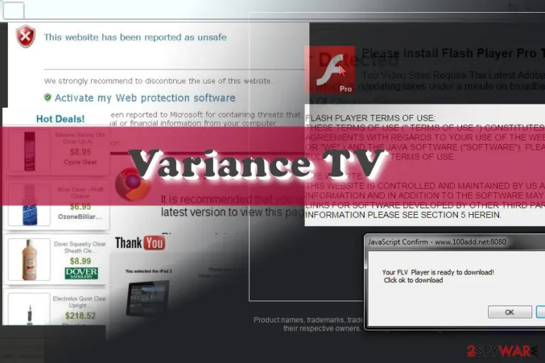 Variance TV virus generates intrusive ads