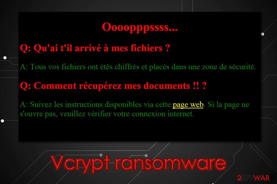 Vcrypt ransomware Vcrypt ransomware