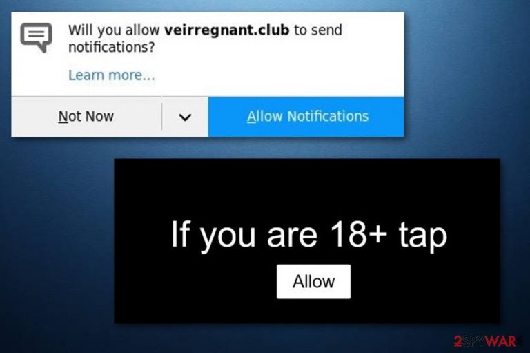 Veirregnant.club adware