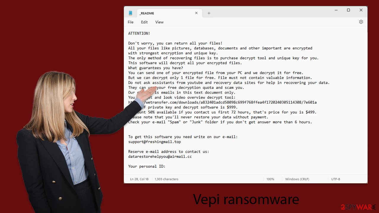 Vepi ransomware virus Vepi ransomware virus
