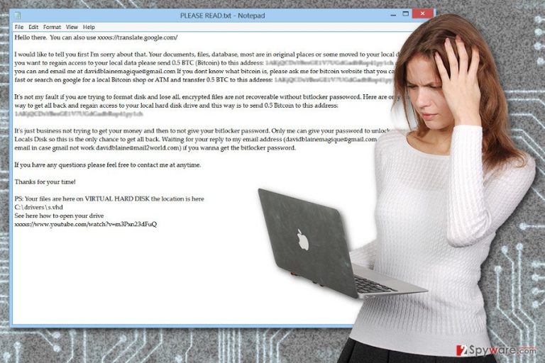 The image of VHDLocker ransomware virus The image of VHDLocker ransomware virus