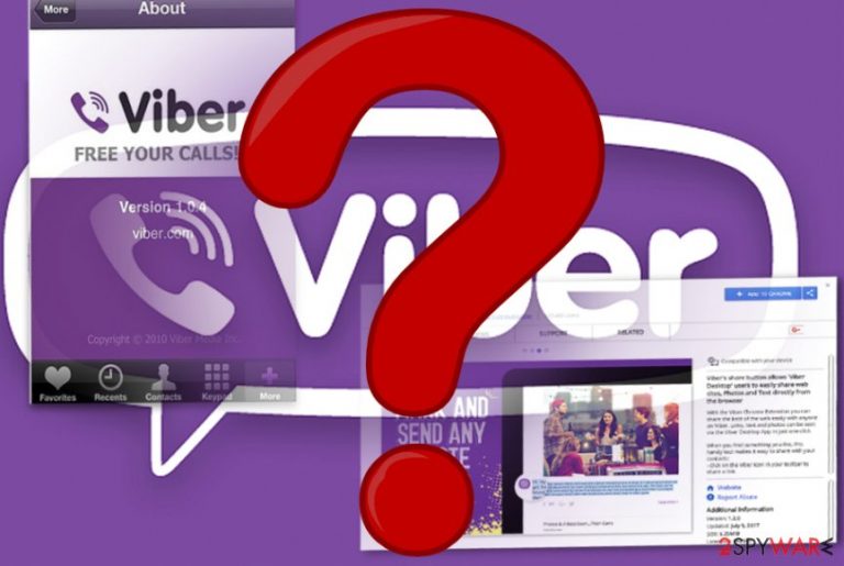 The image of Viber mobile app and browser extension The image of Viber mobile app and browser extension