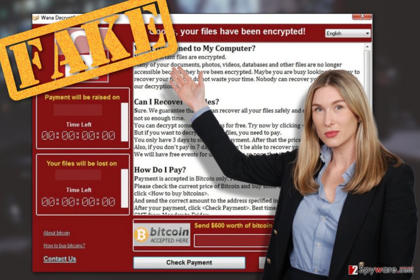 Image illustrating Wana DecryptOr 2.0 virus Image illustrating Wana DecryptOr 2.0 virus