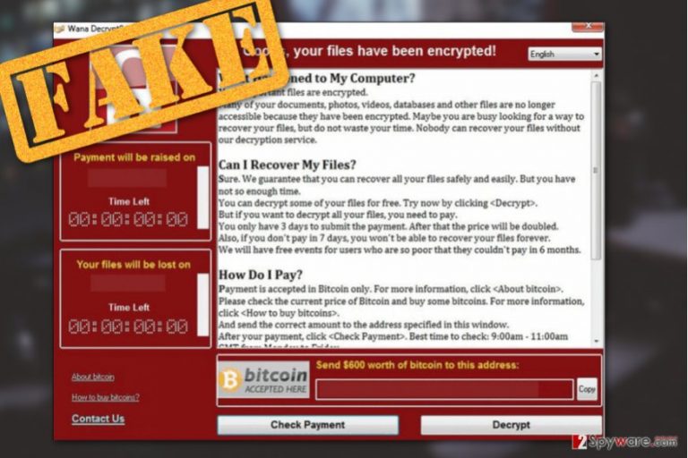 Wana DecryptOr 2.0 virus Wana DecryptOr 2.0 virus