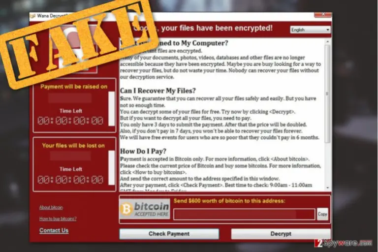 Wana DecryptOr 2.0 virus