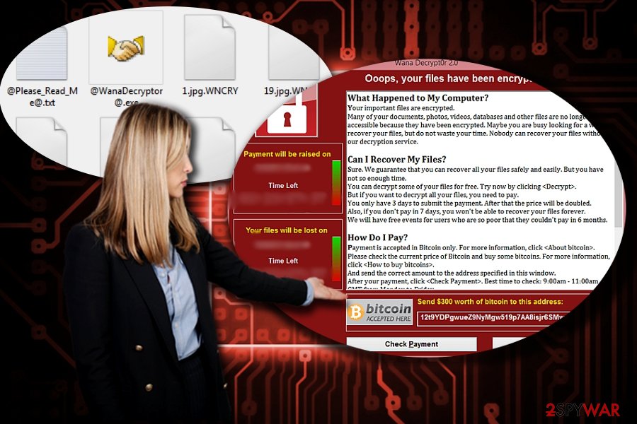 The screenshot of the files encrypted by Wana Decrypt0r 2.0 The screenshot of the files encrypted by Wana Decrypt0r 2.0