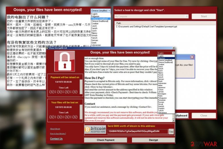 WanaCrypt0r virus WanaCrypt0r virus